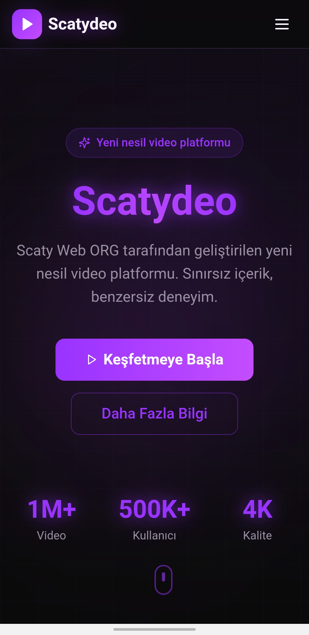 Scatydeo Uygulaması
